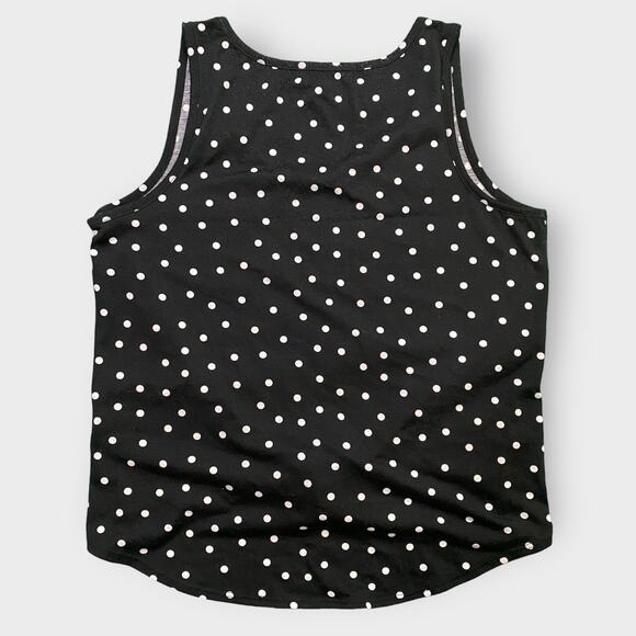 Rebellious One Junior’s Polka Dot Tank Top Black Large - Picture 3 of 7